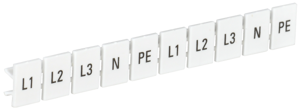 Маркеры для КПИ-6мм2 с символами "L1, L2, L3, N, PE" IEK