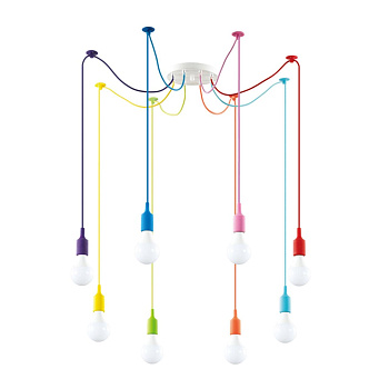 Св-к подвесной "паук" E27 8*60W 220V LOTTE разноцветный LUMION
