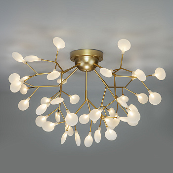 Умный потолочный светильник 45*G4 3Вт перламутровое золото IP20 Foglia (344 золото / белый) Bogate's