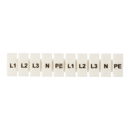 Маркеры для JXB-ST 2,5 с символами "L1, L2, L3, N, PE" (100 шт) PROxima EKF