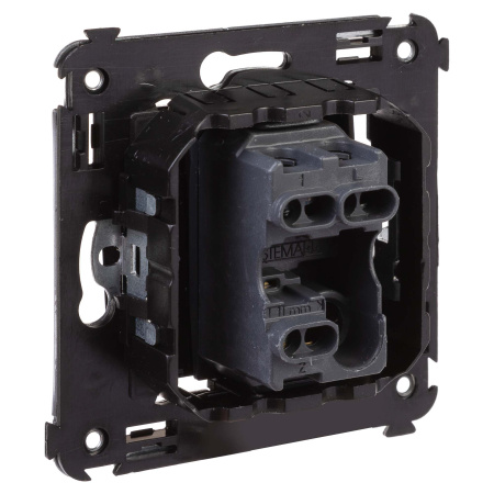 Переключатель одноклавишный в стену, "Avanti", "Черный квадрат" DKC