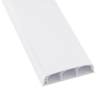 Кабель-канал плинтусного типа 90х25 мм, трехсекционный, с крышкой DKC