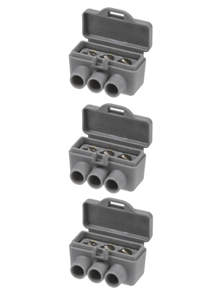 Клемма винтовая изолированная КВИ-3 для Al и Cu проводов (6,0мм2) серая TDM