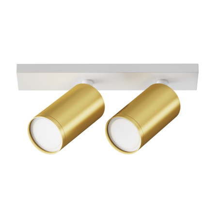 Потолочный светильник 2*GU10 10Вт Белый и Матовое золото IP20 Ceiling & Wall C051CL-U-2WMG Technical Maytoni