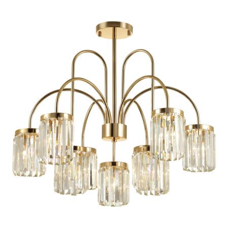 Люстра потолочная E14 9*40W VASSA золотой/хрусталь ODEON LIGHT