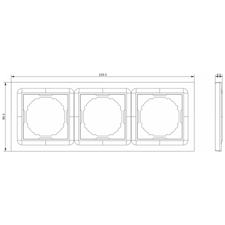 Donel A07 Wave матовый кремовый рамка 3-я, серия DB