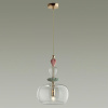 Подвес E14 1*40W BIZET золото/разноцветн./керамика/стекло ODEON LIGHT