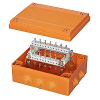 Коробка пластиковая FS с кабельными вводами и клеммниками, IP55, 240х190х90 мм, 40р, 450V, 6A, 4 мм2 DKC