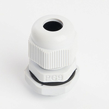 Сальник PG9 диаметр проводника 4-8 мм STEKKER, IP54, серый