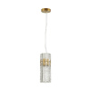 Подвес E14 1*40W MERKALE матов.золотой/прозрачный/стекло/ ODEON LIGHT