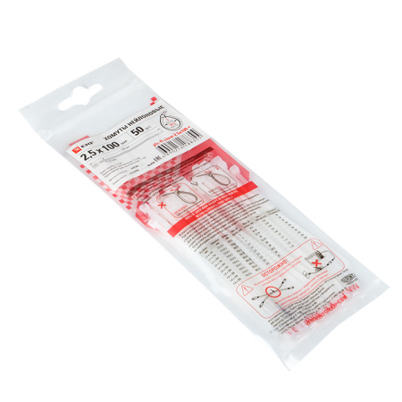 Хомут P6,6 стандартный (б), 2,5x100 (100шт) FlexLock PROxima EKF