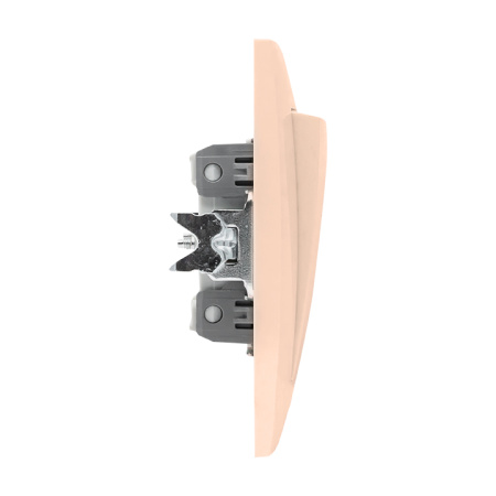 Валенсия Выключатель 1-кл, 10А кремовый проходной EKF