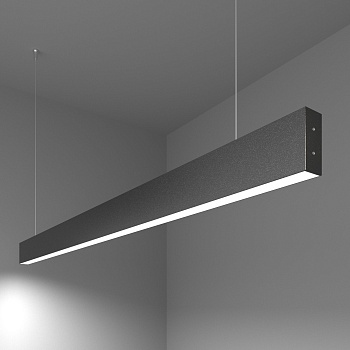 Линейный светодиодный подвесной односторонний светильник 25Вт 6500К черный IP20 (a042953) Elektrostandard Pro