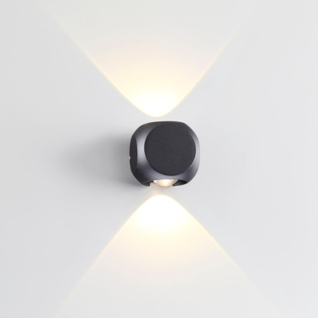 Настенный св-к IP54 LED 4W 350Лм 3200K MIKO черн/металл ODEON LIGHT