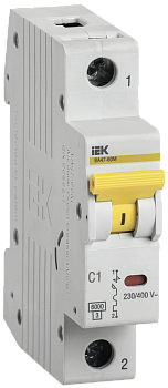 Выключатель автоматический ВА МОД ВА47-60M 1П 2А 6кА С IEK