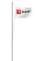 Мачта молниеприемная секционная активная алюминиевая c флагом ММСАС-Ф-18 L=18м PROxima EKF