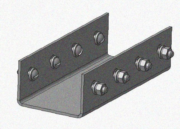 Соединитель стоек ССх4-св УХЛ1, без покрытия, S4,0