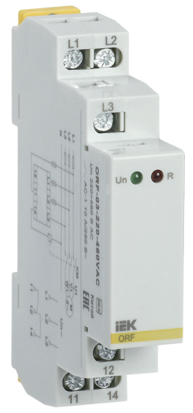 Реле контроля фаз ORF 03 3 фазы 220-460В AC IEK