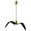 Подвес GU10 1*5W BIRDS чёрный/бронзовый/стекло ODEON LIGHT
