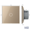 Сенсорный диммер версия 2, 1 клавиша 1 пост Золотой Livolo
