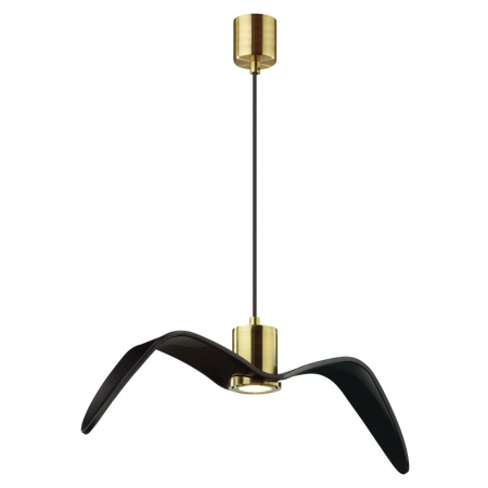 Подвес GU10 1*5W BIRDS чёрный/бронзовый/стекло ODEON LIGHT
