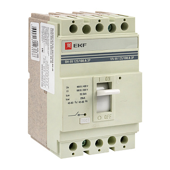 Выключатель нагрузки ВН-99 125/100А 3П PROxima EKF