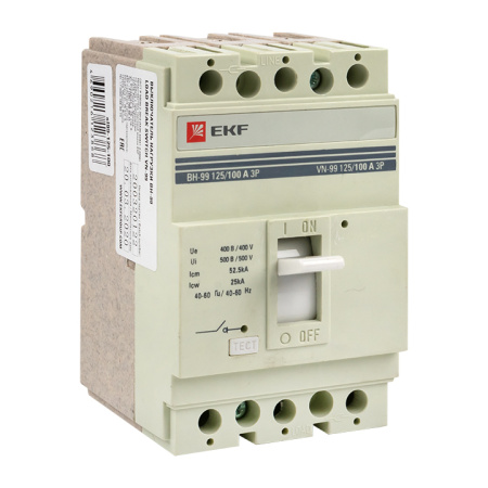 Выключатель нагрузки ВН-99 125/100А 3П PROxima EKF