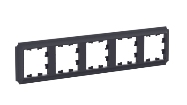 ATLASDESIGN ANTIQUE 5-постовая РАМКА, универсальная, КАРБОН Schneider Electric