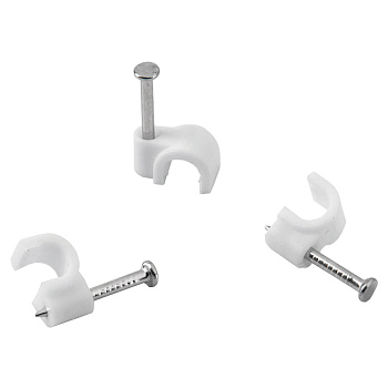 Скоба крепежная GBF-7-50-R, 7мм, круглая, 50 штук, 1/500 General