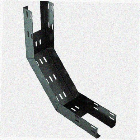 Лоток перфорированный КП 500х65-90 УХЛ1 для поворота трассы вверх на 90, горячее цинкование, S1,5