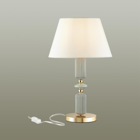 Настольная лампа E27 1*60W CANDY золото/разноцветн./керамика/абажур B ODEON LIGHT