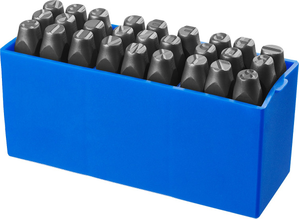 Клейма буквенные латинские, шрифт 8мм ЗУБР