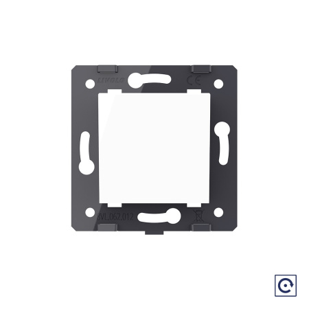 Одноклавишная механическая кнопка (звонок), цвет белый (механизм) Livolo