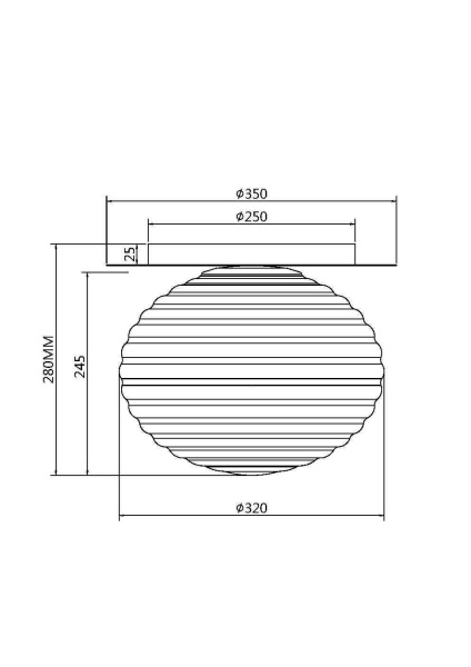 Потолочный светильник 1*E27 60Вт Черный IP20 Reels MOD268CL-01B Maytoni