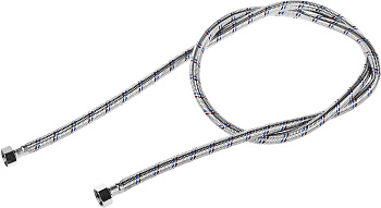 Подводка гибкая для воды, оплетка из нержавеющей стали, г/г 1/2" - 1,8м ЗУБР