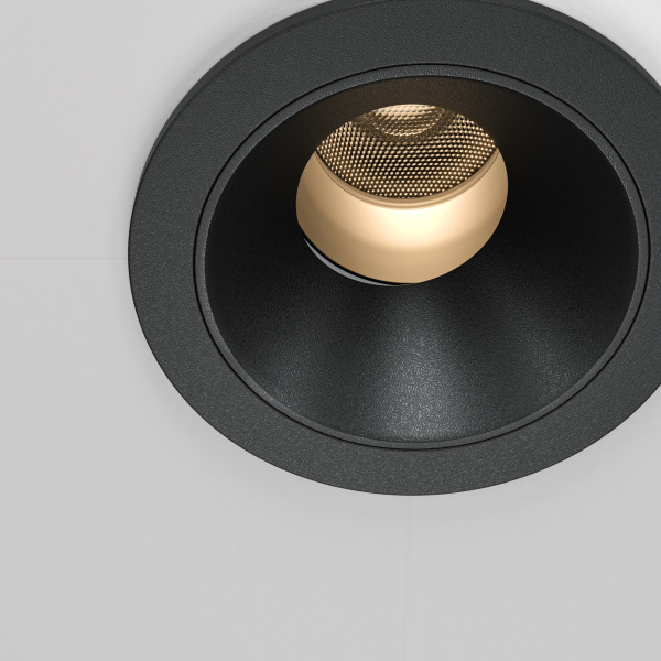 Встраиваемый светильник LED 7Вт Черный IP20 Downlight DL057-7W3K-B Technical Maytoni