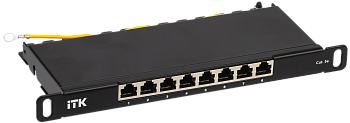 ITK 0,5U патч-панель кат.5E STP 8 портов 10" (Dual IDC)