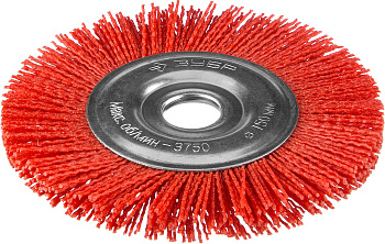 Профессионал. Щетка дисковая для УШМ, нейлоновая проволока с абразивным покрытием, 150х22мм ЗУБР