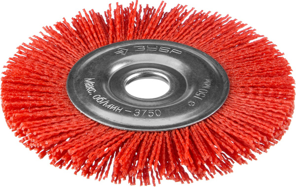 Профессионал. Щетка дисковая для УШМ, нейлоновая проволока с абразивным покрытием, 150х22мм ЗУБР