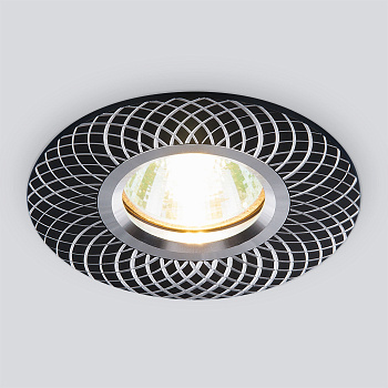 Алюминиевый точечный светильник 1*G5.3 черный IP20 (a032384) Elektrostandard