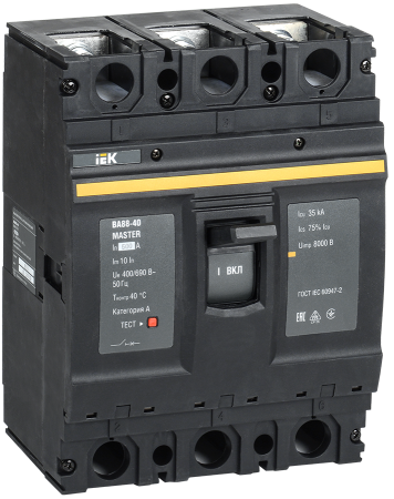 Выключатель автоматический ВА88-40 3П 500А 35кА MASTER IEK