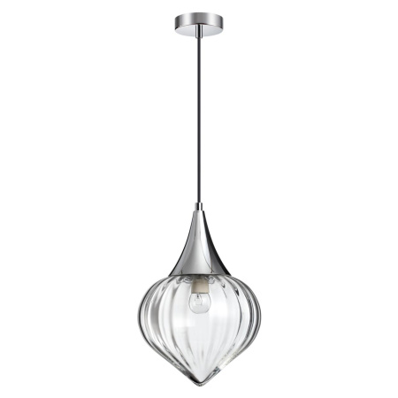 Подвес E14 1*40W KESTA хром/прозрачный/стекло ODEON LIGHT