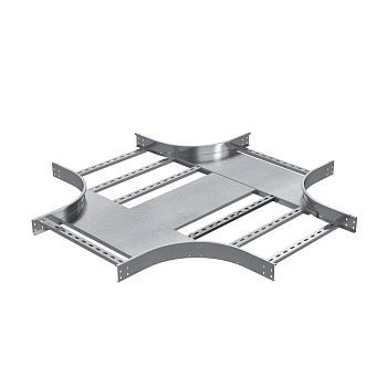 Х-образный ответвитель 80х200, толщ. 3 мм, R300, алюминий DKC