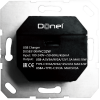 Donel USB зарядное устройство, 3.1A тип A:max 18W,тип С:max 32W, черный, серия DUSB.