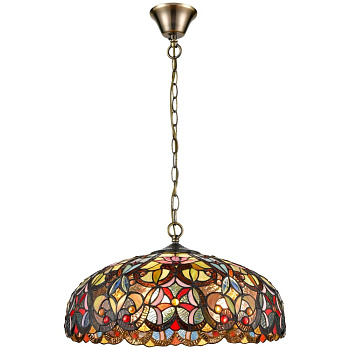 Люстра подвесная Бронза/Разноцветный E27 3*60Вт 825-806-03 VELANTE