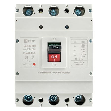 Выключатель автоматический ВА-99МL 800/800А 3П 50кА EKF Basic