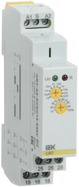 Реле задержки включения ORT 2 контакта 12-240В AС/DC IEK