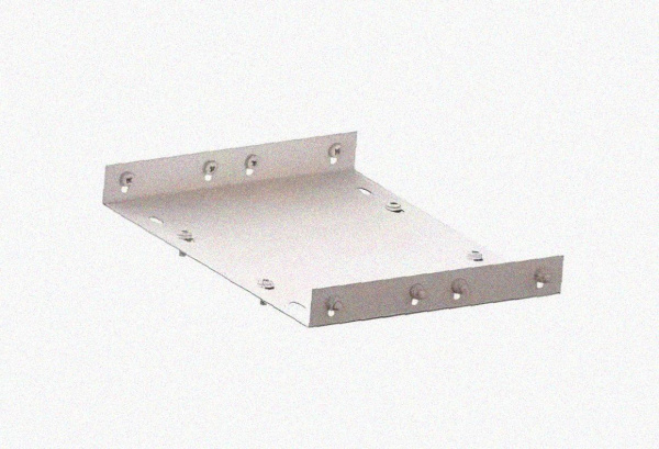 Соединитель лотковый замковый СЛЗ-400х50х1,0 УХЛ1, оцинкованный лист, S1,0