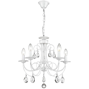 Люстра подвесная Белый,Прозрачный E14 5*40Вт 702-003-05 VELANTE