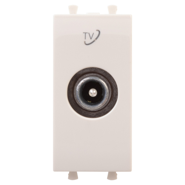 Розетка TV проходная модульная, "Avanti", "Ванильная дымка", 1 модуль DKC Розетка TV проходная модульная, "Avanti", "Ванильная дымка", 1 модуль DKC